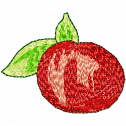 Tomato Embroidery Design 3 Tomato Embroidery Design 3